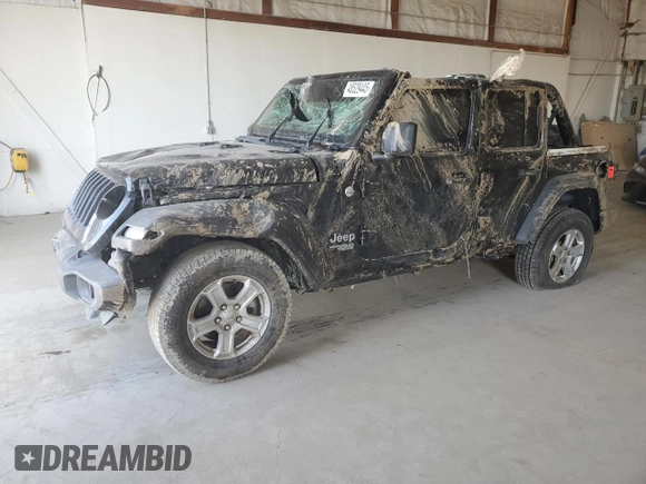 2021 Jeep Wrangler Unlimited Sport S with VIN 1C4HJXDN3MW645369, listed as a Copart auction lot 48529445 with Not Provided miles and Salvage Title. Bid and sale history available at carsss.com. Image 1.