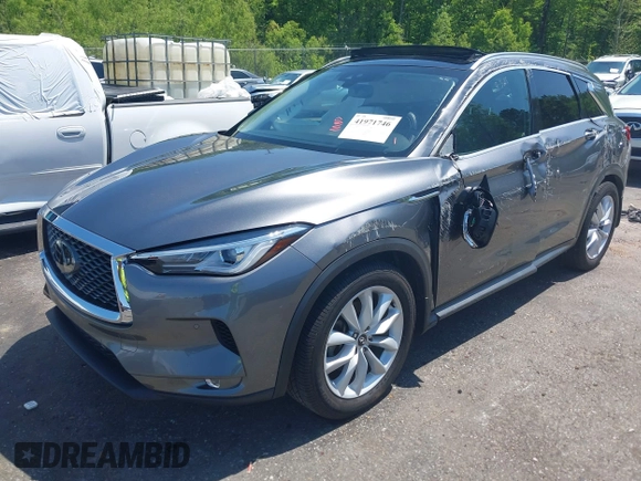 2019 Infiniti QX50 Luxe with VIN 3PCAJ5M31KF113513, listed as a IAAI auction lot 41971746 with 68,897 mi miles and . Bid and sale history available at DreamBid. Image 22.
