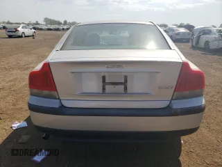 2001 Volvo S60 with VIN YV1RS61R412049929, listed as a Copart auction lot 69078954 with 0 mi miles and Salvage Title. Bid and sale history available at carsss.com. Image 6.