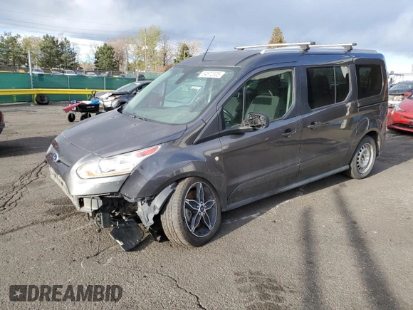 2016 Ford Transit Connect XLT with VIN NM0GE9F73G1284833, listed as a Copart auction lot 54872305 with 168,256 mi miles and Salvage title. Bid and sale history available at DreamBid. Image 1.