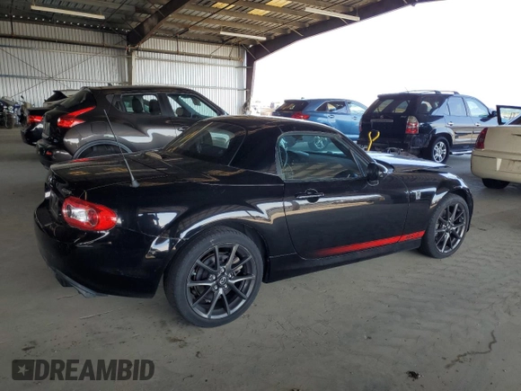 2014 Mazda MX-5 Miata Club with VIN JM1NC2MF0E0235061, listed as a Copart auction lot 62741565 with 63,767 mi miles and Salvage title. Bid and sale history available at DreamBid. Image 3.