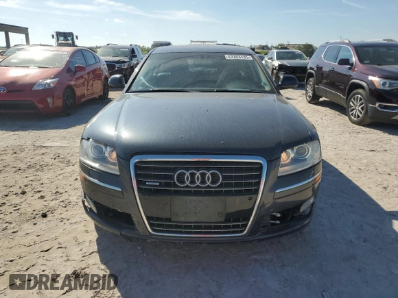 2008 Audi A8 L 4.2L with VIN WAUMV94E18N012943, listed as a Copart auction lot 43263135 with 57,266 mi miles and Clean Title. Bid and sale history available at carsss.com. Image 5.