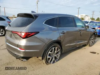 2023 Acura MDX Technology with VIN 5J8YD9H40PL006068, listed as a Copart auction lot 65587645 with 43,192 mi miles and Salvage title. Bid and sale history available at DreamBid. Image 3.