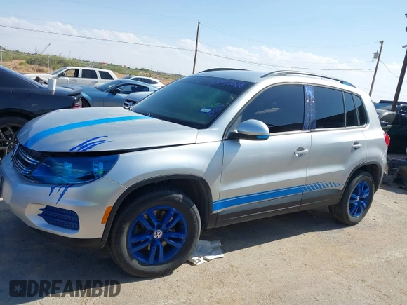 2016 Volkswagen Tiguan S with VIN WVGAV7AX9GW567790, listed as a IAAI auction lot 42352288 with 119,526 mi miles and . Bid and sale history available at DreamBid. Image 14.