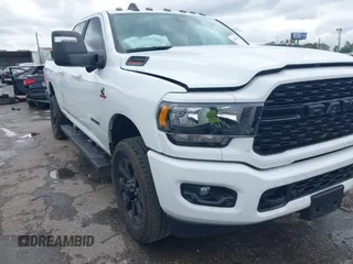2024 Ram 2500 Big Horn with VIN 3C6UR5DL2RG378362, listed as a IAAI auction lot 42084302 with 4,505 mi miles and . Bid and sale history available at DreamBid. Image 1.