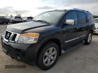 2010 Nissan Armada Titanium z VIN 5N1AA0NC0AN616883, wystawiony jako Copart lot #55729375 z przebiegiem 199 421 mil mil oraz Szkoda całkowita • Salvage title. Historia ofert i sprzedaży dostępna na DreamBid. Obrazek 1.