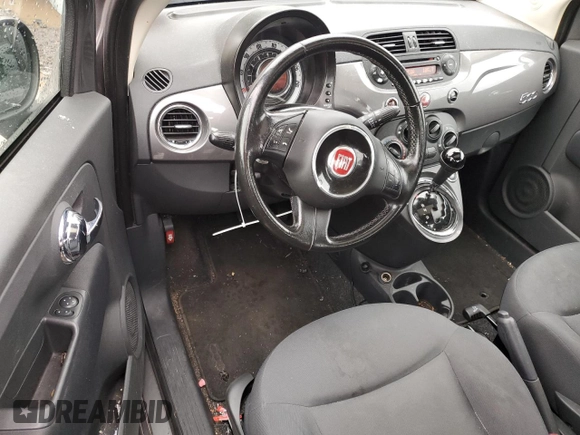 2012 FIAT 500 Pop z VIN 3C3CFFAR4CT365577, wystawiony jako Copart lot #57968185 z przebiegiem 104 332 mil mil oraz Szkoda całkowita • Salvage title. Historia ofert i sprzedaży dostępna na DreamBid. Obrazek 8.