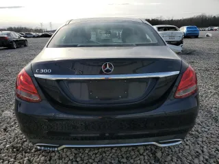2017 Mercedes-Benz C with VIN 55SWF4JB7HU217203, listed as a Copart auction lot 46826495 with 98,133 mi miles and Salvage Title. Bid and sale history available at carsss.com. Image 6.