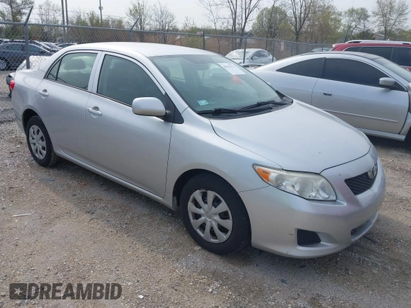 2009 Toyota Corolla with VIN JTDBL40EX9J029628, listed as a IAAI auction lot 42111711 with 168,226 mi miles. Bid and sale history available at carsss.com. Image 1.