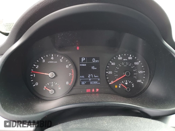 2019 Kia Rio S with VIN 3KPA24ABXKE208550, listed as a Copart auction lot 65918014 with 80,395 mi miles and Salvage Title. Bid and sale history available at carsss.com. Image 9.