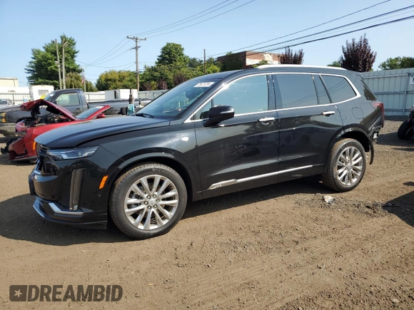 2023 Cadillac XT6 AWD Premium Luxury with VIN 1GYKPDRS6PZ185431, listed as a Copart auction lot 70475734 with 11,276 mi miles and Salvage Title. Bid and sale history available at carsss.com. Image 1.