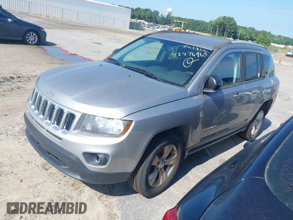 2016 Jeep Compass Sport с VIN 1C4NJDBB2GD662142, выставлен на аукционе IAAI как лот 42676965 с пробегом 180 685 миль миль и . История ставок и продаж доступна на DreamBid. Изображение 2.
