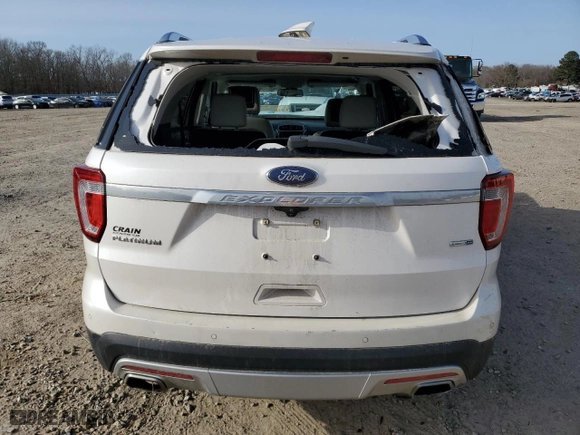 2017 Ford Explorer Platinum with VIN 1FM5K8HT6HGB19487, listed as a Copart auction lot 48171815 with 87,007 mi miles and Salvage Title. Bid and sale history available at carsss.com. Image 6.