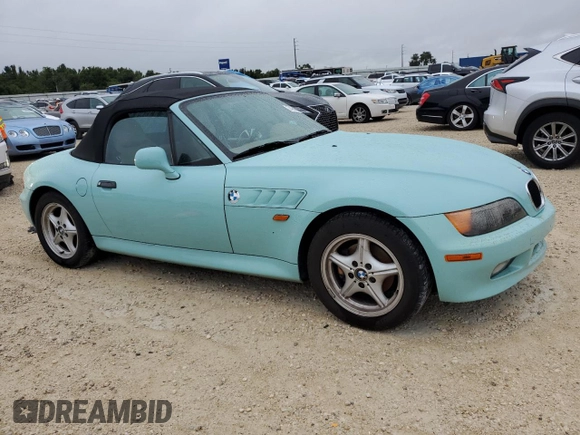 1998 BMW 3 Series 1.9L with VIN 4USCH7320WLD16014, listed as a Copart auction lot 74743984 with 0 mi miles and Salvage Title. Bid and sale history available at carsss.com. Image 4.