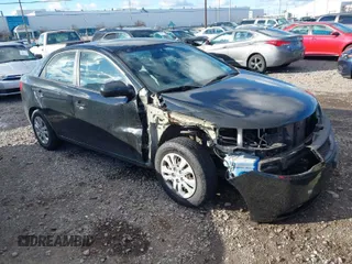 2010 Kia Forte LX with VIN KNAFT4A2XA5307444, listed as a IAAI auction lot 40985935 with 137,842 mi miles. Bid and sale history available at carsss.com. Image 1.