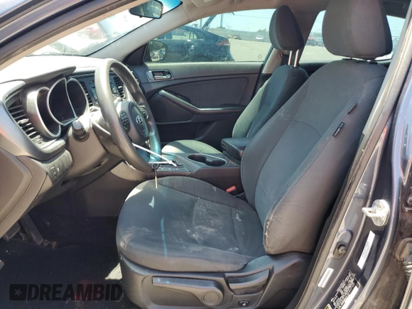 2015 Kia Optima LX with VIN 5XXGM4A78FG437595, listed as a Copart auction lot 56953215 with 217,522 mi miles and Salvage title. Bid and sale history available at DreamBid. Image 7.