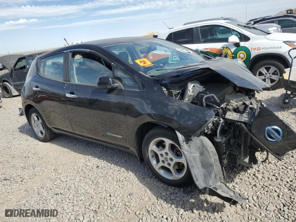 2013 Nissan LEAF SV with VIN 1N4AZ0CP6DC402621, listed as a Copart auction lot 58910954 with NaN miles and Salvage Title. Bid and sale history available at carsss.com. Image 4.