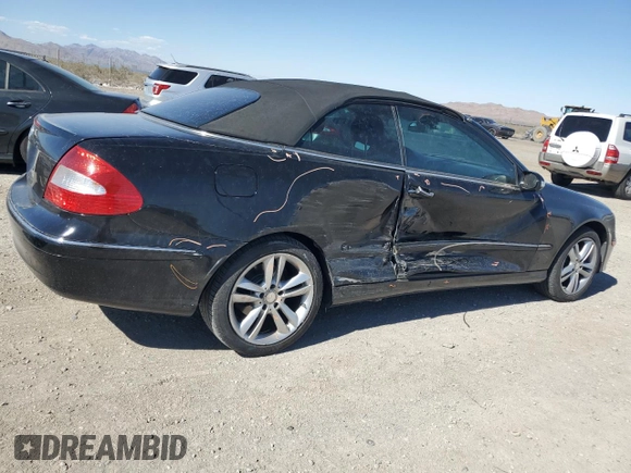 2008 Mercedes-Benz CLK 350 with VIN WDBTK56F78F251699, listed as a Copart auction lot 66956204 with 170,041 mi miles and Salvage Title. Bid and sale history available at DreamBid. Image 3.