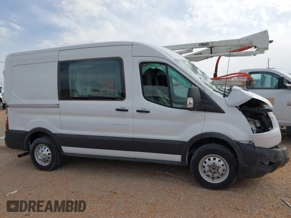 2023 Ford Transit Cargo with VIN 1FTBR2C83PKA71896, listed as a IAAI auction lot 42201228 with 31,427 mi miles and . Bid and sale history available at carsss.com. Image 12.