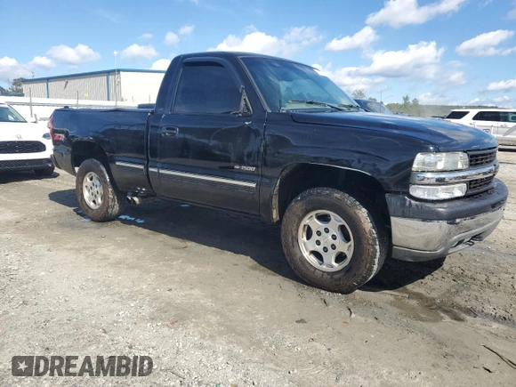 1999 Chevrolet Silverado 1500 LS with VIN 1GCEK14T5XZ142506, listed as a Copart auction lot 71836224 with 186,427 mi miles and Salvage Title. Bid and sale history available at carsss.com. Image 4.