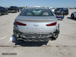 2020 Hyundai Elantra Value Edition with VIN KMHD84LFXLU056571, listed as a Copart auction lot 53088595 with 0 mi miles and Salvage Title. Bid and sale history available at carsss.com. Image 6.