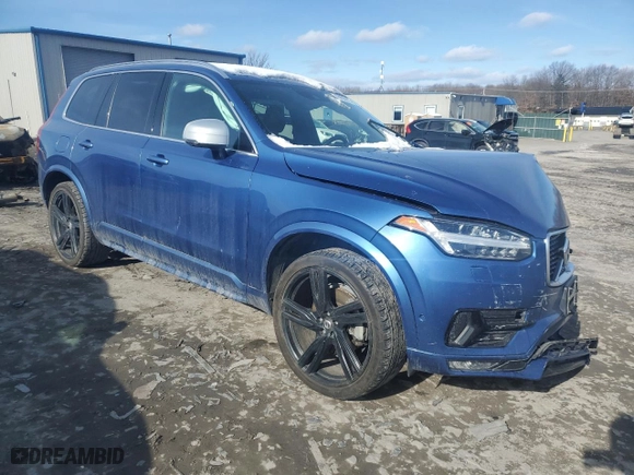 2016 Volvo XC90 T6 R-Design with VIN YV4A22PM0G1031687, listed as a Copart auction lot 45956645 with 113508 miles and Salvage Title. Bid and sale history available at carsss.com. Image 4.