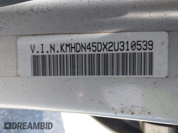2002 Hyundai Elantra GLS with VIN KMHDN45DX2U310539, listed as a IAAI auction lot 42523118 with 196,121 mi miles and . Bid and sale history available at DreamBid. Image 9.