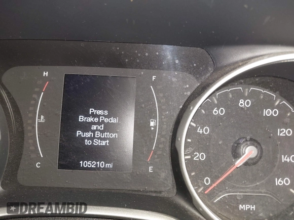 2018 Jeep Compass Latitude with VIN 3C4NJDBB6JT453973, listed as a IAAI auction lot 41153555 with 105,210 mi miles. Bid and sale history available at carsss.com. Image 15.