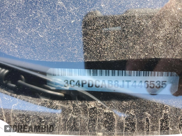 2018 Dodge Journey SE with VIN 3C4PDCAB8JT446535, listed as a Copart auction lot 50236805 with 155,733 mi miles and Salvage Title. Bid and sale history available at carsss.com. Image 15.
