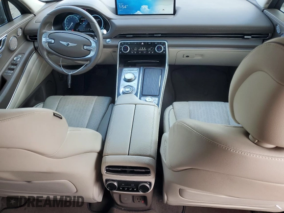 2023 Genesis GV80 with VIN KMUHBDSB3PU121883, listed as a Copart auction lot 43730985 with 45,481 mi miles and Non repairable. Bid and sale history available at DreamBid. Image 8.