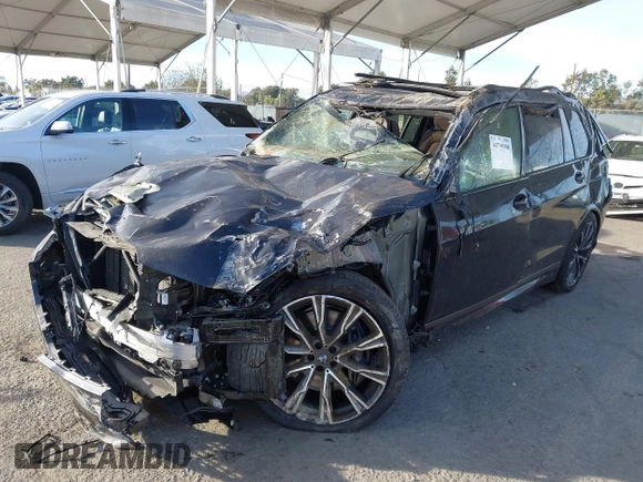 2022 BMW X7 M50i with VIN 5UXCX6C08N9M65716, listed as a IAAI auction lot 40795908 with 1 mi miles. Bid and sale history available at carsss.com. Image 16.
