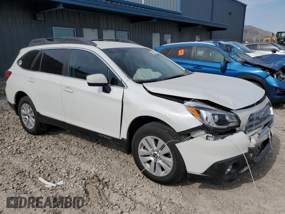 2017 Subaru Outback Premium with VIN 4S4BSACC9H3365376, listed as a Copart auction lot 58941615 with 56,552 mi miles and Salvage title. Bid and sale history available at DreamBid. Image 4.