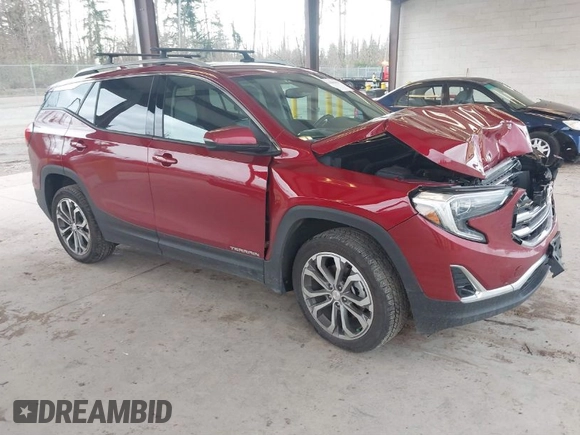 2019 GMC Terrain SLT with VIN 3GKALVEX3KL292140, listed as a IAAI auction lot 41910533 with 24,863 mi miles. Bid and sale history available at carsss.com. Image 1.