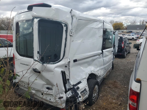 2023 Ford Transit Cargo with VIN 1FTBW9C89PKB53259, listed as a Copart auction lot 71014954 with Not Provided miles and Non Repairable. Bid and sale history available at DreamBid. Image 3.