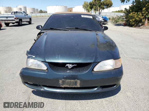 1998 Ford Mustang with VIN 1FAFP4447WF156297, listed as a Copart auction lot 60757265 with 61,296 mi miles and Salvage title. Bid and sale history available at DreamBid. Image 5.