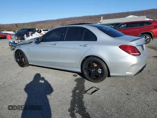2018 Mercedes-Benz C 43 AMG z VIN 55SWF6EB6JU251015, wystawiony jako Copart lot #49628645 z przebiegiem Nie podano mil oraz Szkoda całkowita • Salvage title. Historia ofert i sprzedaży dostępna na DreamBid. Obrazek 2.