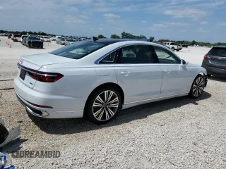 2023 Audi A8 with VIN WAULDAF84PN010660, listed as a Copart auction lot 48271394 with 3,003 mi miles. Bid and sale history available at carsss.com. Image 3.
