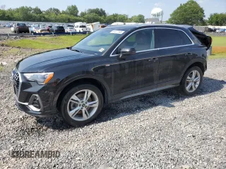 2021 Audi Q3 S line Premium with VIN WA1DECF39M1025429, listed as a Copart auction lot 61477165 with 13,540 mi miles and Salvage title. Bid and sale history available at DreamBid. Image 1.