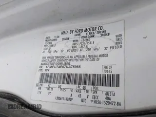2007 Ford Explorer Eddie Bauer с VIN 1FMEU74E07UA75966, выставлен на аукционе IAAI как лот 42812090 с пробегом 258 244 миль миль и . История ставок и продаж доступна на DreamBid. Изображение 9.