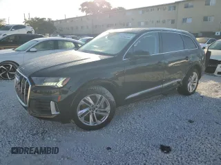 2023 Audi Q7 Premium with VIN WA1AXBF77PD011834, listed as a Copart auction lot 83945344 with 9,272 mi miles and Salvage title. Bid and sale history available at DreamBid. Image 1.