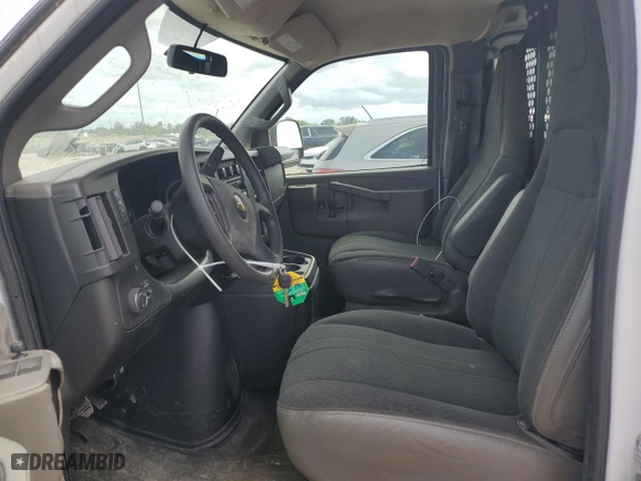 2022 GMC Savana Cargo Van with VIN 1GTW7AF76N1264390, listed as a Copart auction lot 45248285 with 23,315 mi miles and Salvage Title. Bid and sale history available at carsss.com. Image 8.