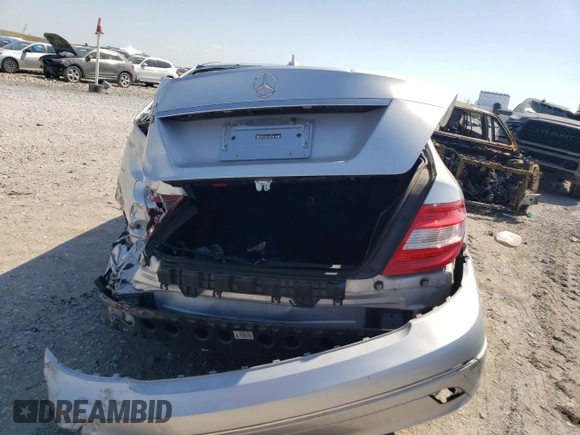 2008 Mercedes-Benz C 300 Sport with VIN WDDGF54X78R037884, listed as a Copart auction lot 52016025 with Not provided miles and Salvage title. Bid and sale history available at DreamBid. Image 6.
