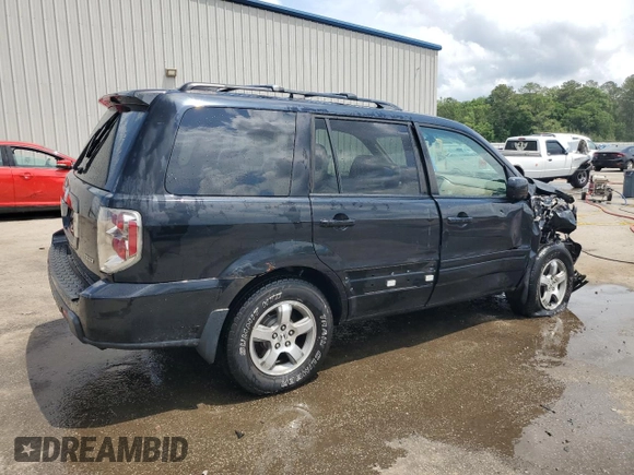 2006 Honda Pilot EX-L with VIN 2HKYF18536H554183, listed as a Copart auction lot 54327565 with 260,871 mi miles and Salvage Title. Bid and sale history available at DreamBid. Image 3.