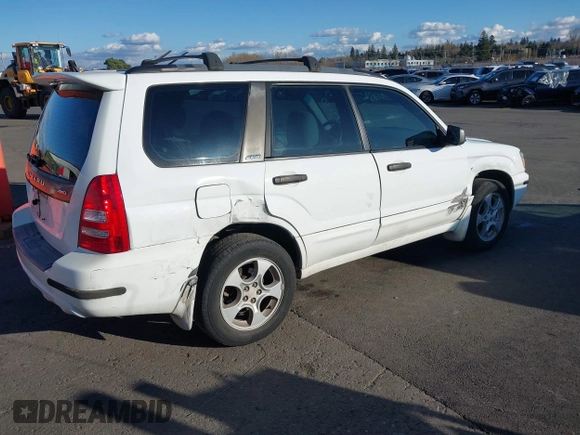 2003 Subaru Forester XS with VIN JF1SG65623H742223, listed as a IAAI auction lot 41713210 with 185,779 mi miles. Bid and sale history available at carsss.com. Image 4.