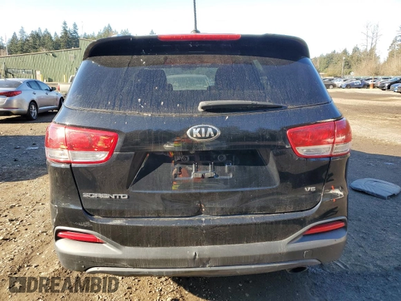 2016 Kia Sorento LX with VIN 5XYPGDA51GG131714, listed as a Copart auction lot 42845335 with 134,265 mi miles and Clean Title. Bid and sale history available at carsss.com. Image 6.