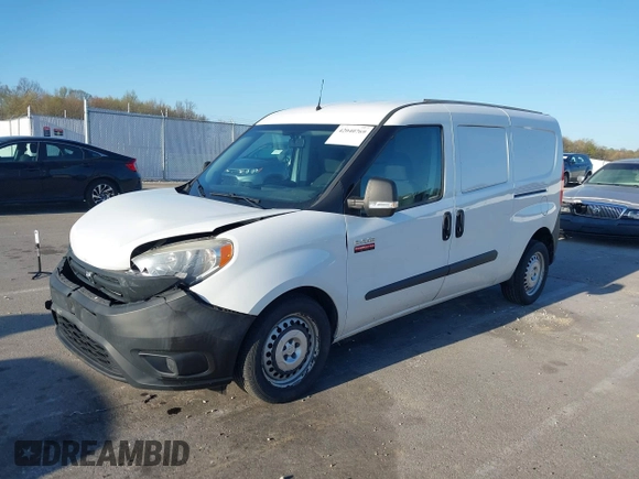 2017 Ram ProMaster City Cargo Tradesman z VIN ZFBERFAB0H6D59068, wystawiony jako IAAI lot #42040769 z przebiegiem 126 308 mil mil oraz . Historia ofert i sprzedaży dostępna na DreamBid. Obrazek 2.