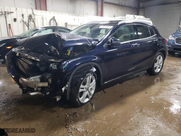 2019 Mercedes-Benz GLA with VIN WDCTG4GBXKU004845, listed as a Copart auction lot 43648635 with 61,515 mi miles and Salvage Title. Bid and sale history available at carsss.com. Image 1.