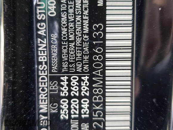 2021 Mercedes-Benz CLS 450 с VIN W1K2J5KB8MA086133, выставлен на аукционе Copart как лот 45366895 с пробегом 24 902 миль миль и Списание • Salvage title. История ставок и продаж доступна на DreamBid. Изображение 12.