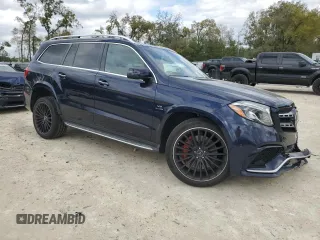 2019 Mercedes-Benz GLS 63 AMG with VIN 4JGDF7FE6KB221892, listed as a Copart auction lot 49637525 with 69,852 mi miles and Salvage title. Bid and sale history available at DreamBid. Image 4.