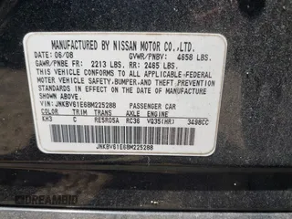 2008 Infiniti G35 Journey with VIN JNKBV61E68M225288, listed as a IAAI auction lot 42116473 with 209,996 mi miles and . Bid and sale history available at DreamBid. Image 9.